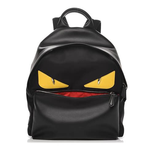 fendi black monster backpack